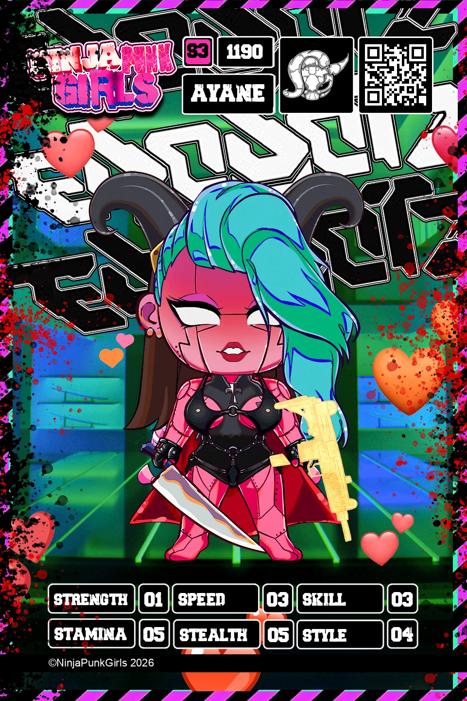 Rebuilt card #1190 Ayane