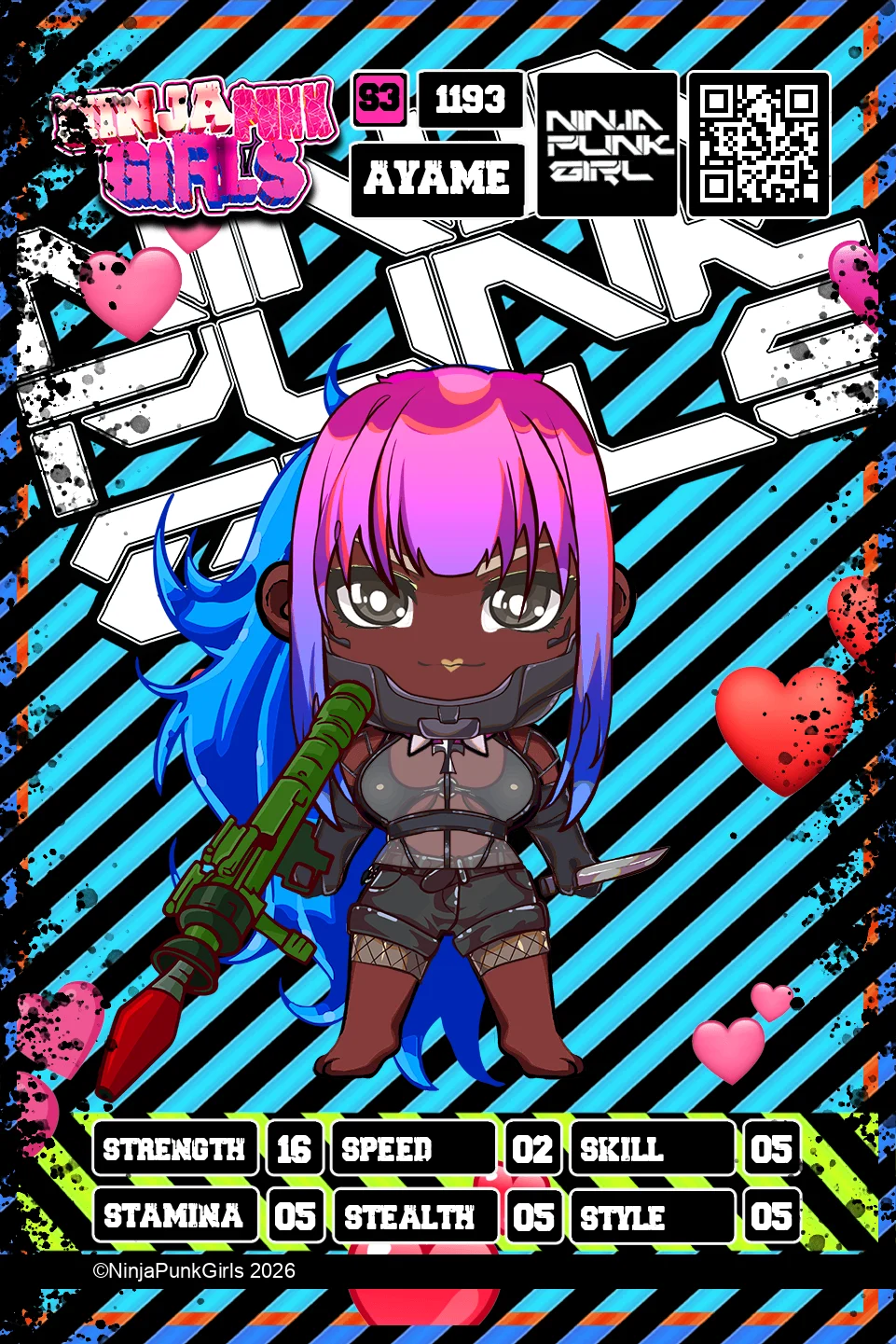 Rebuilt card #1193 Ayame
