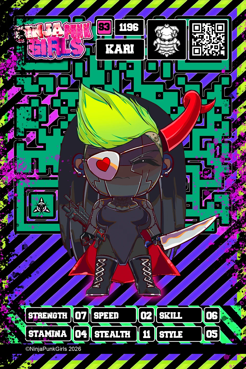 Rebuilt card #1196 Kari