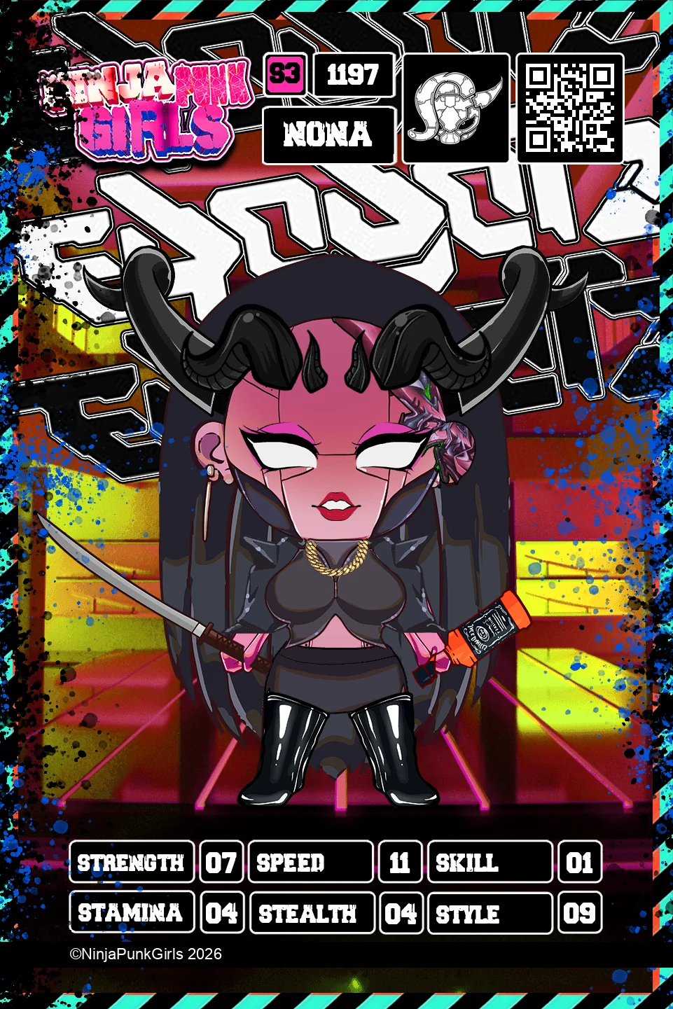 Rebuilt card #1197 Nona