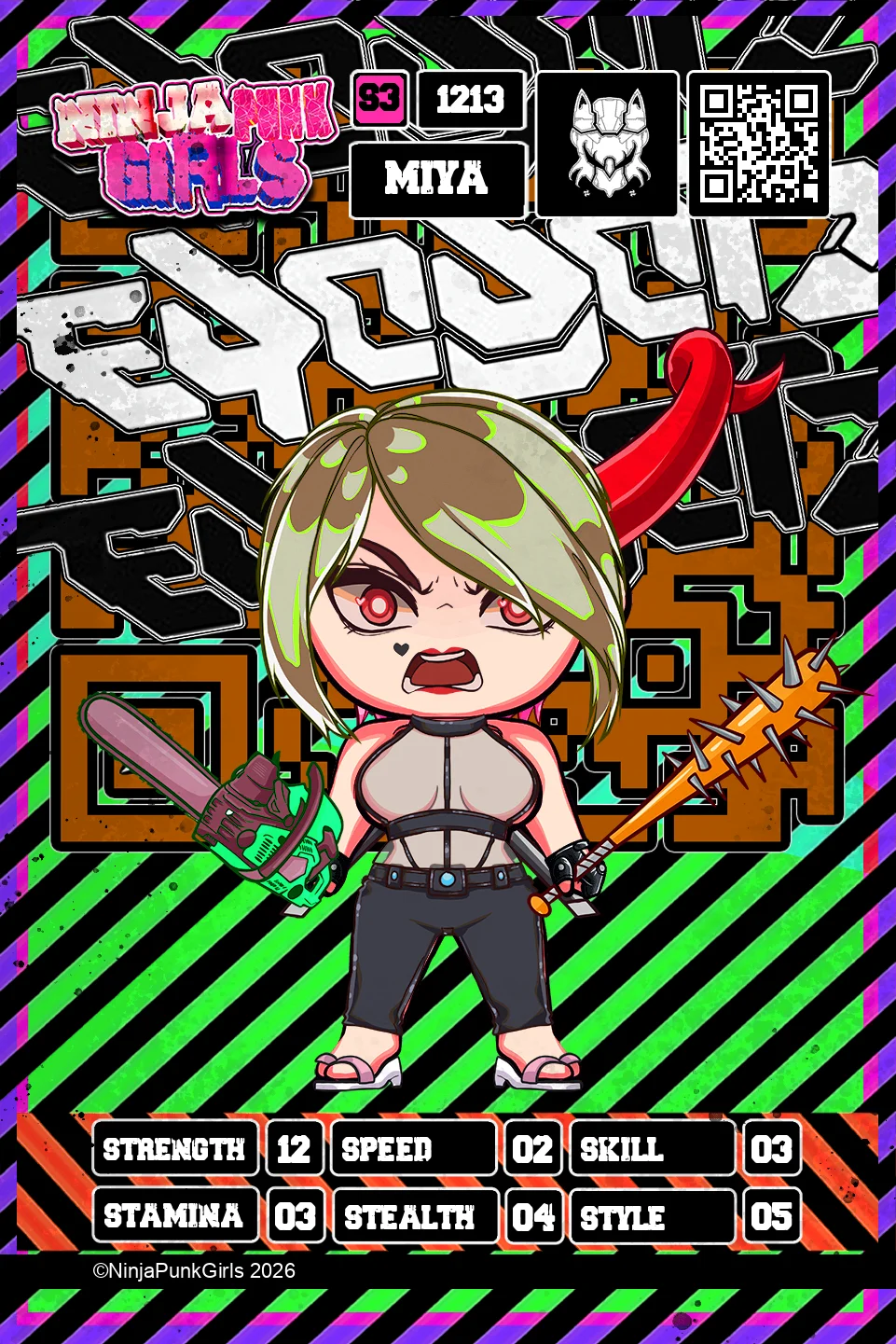 Rebuilt card #1213 Miya