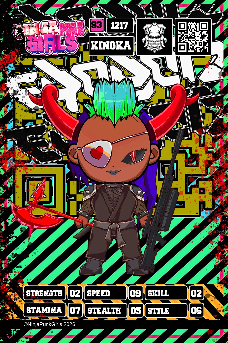 Rebuilt card #1217 Kinoka