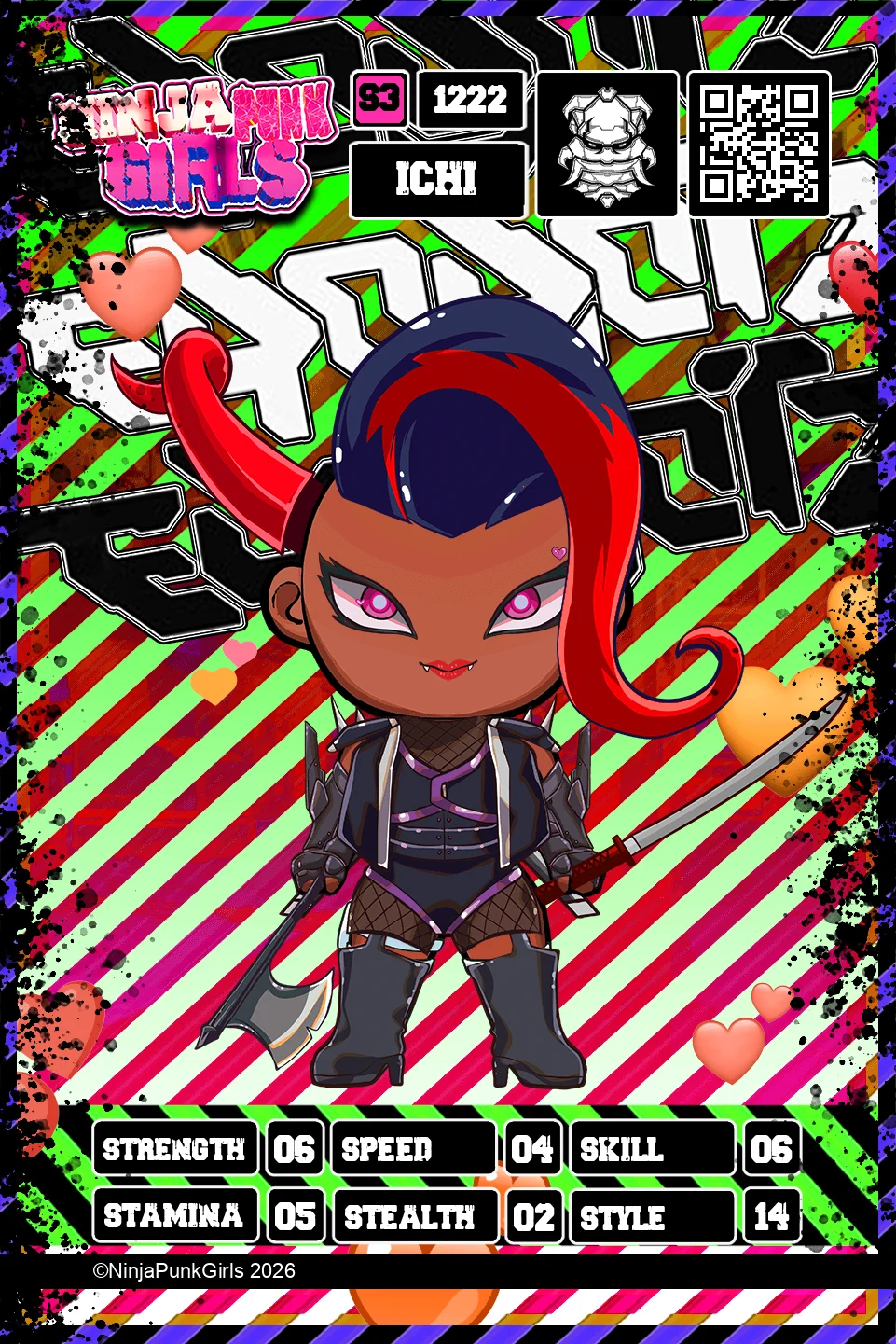 Rebuilt card #1222 Ichi