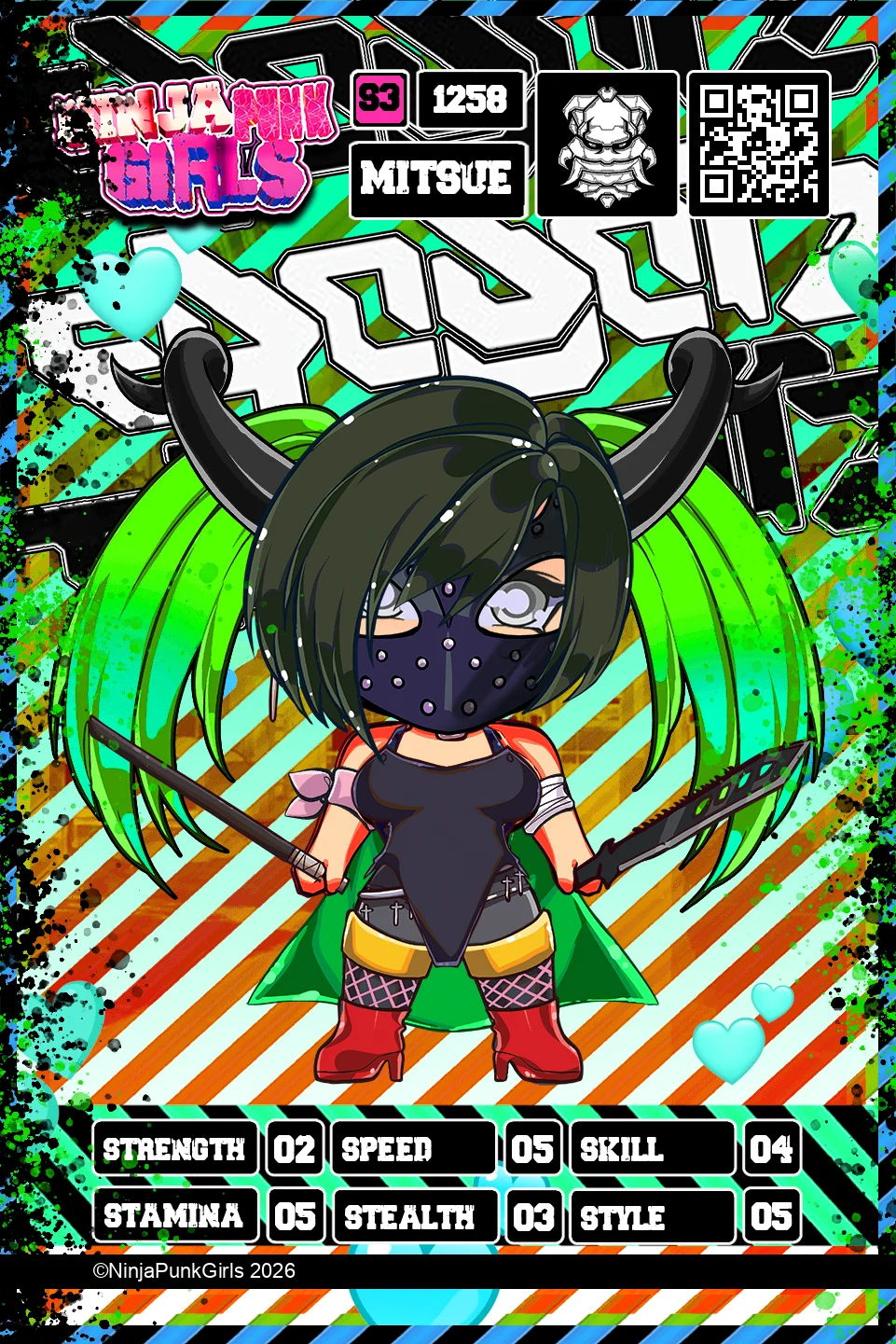 Rebuilt card #1258 Mitsue