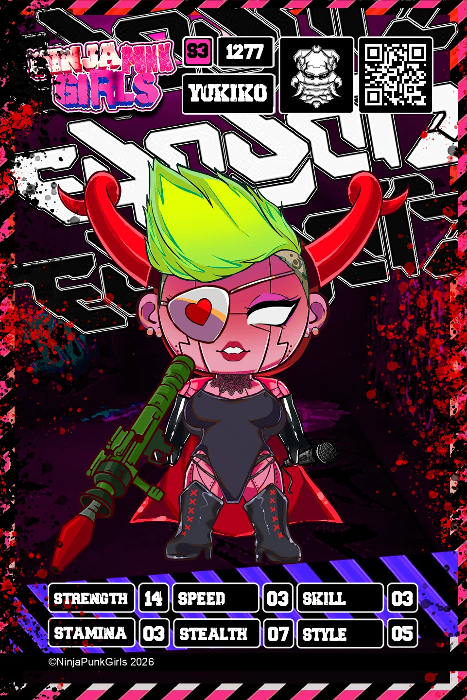 Rebuilt card #1277 Yukiko