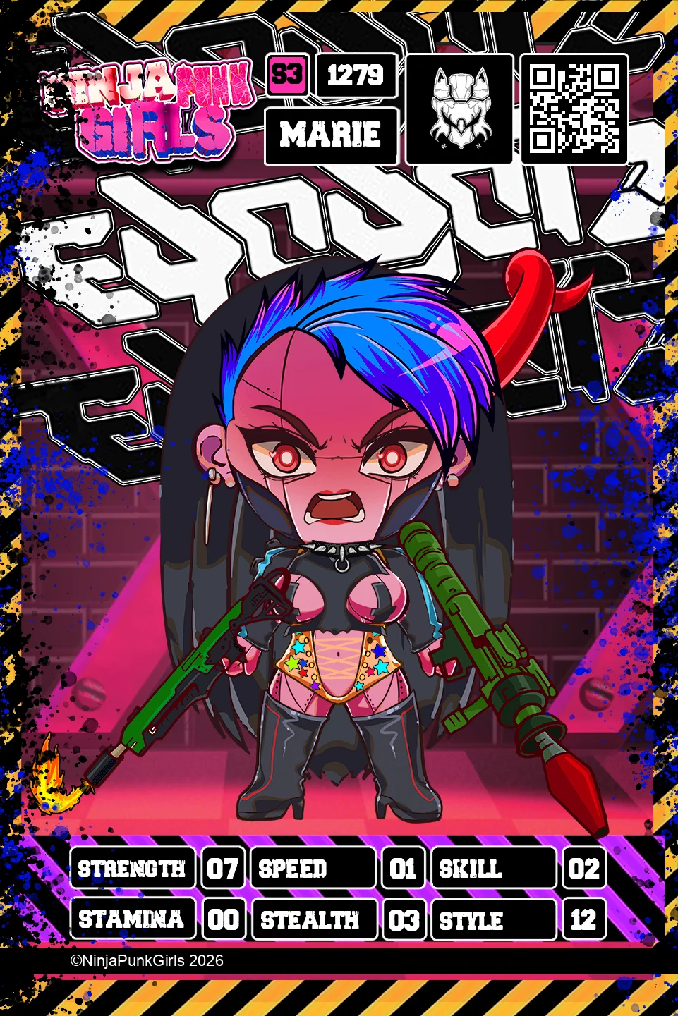 Rebuilt card #1279 Marie