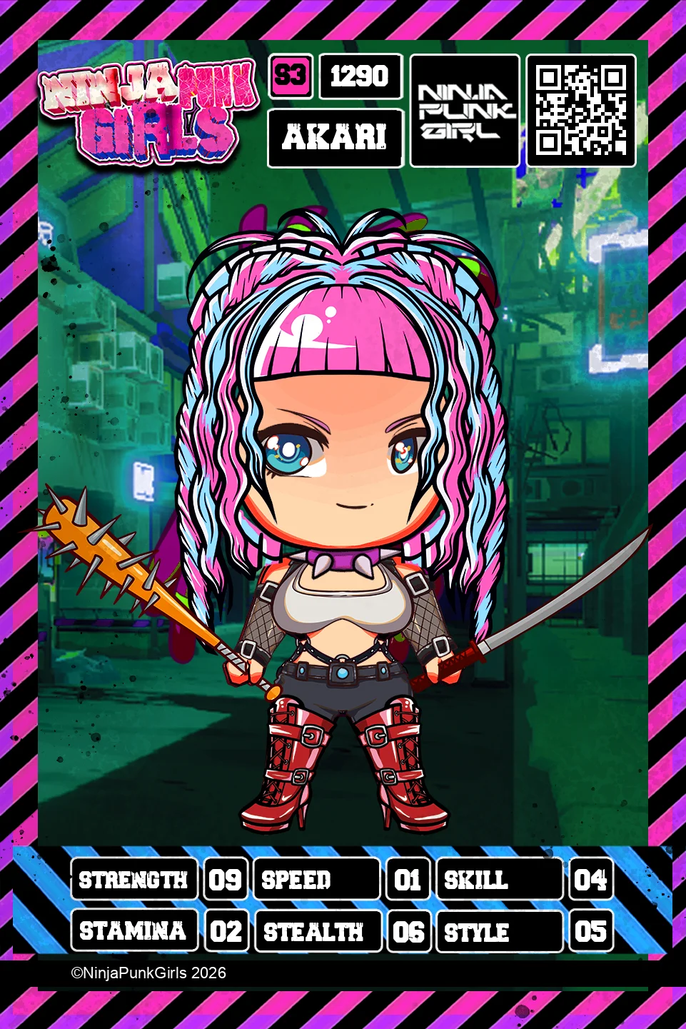 Rebuilt card #1290 Akari
