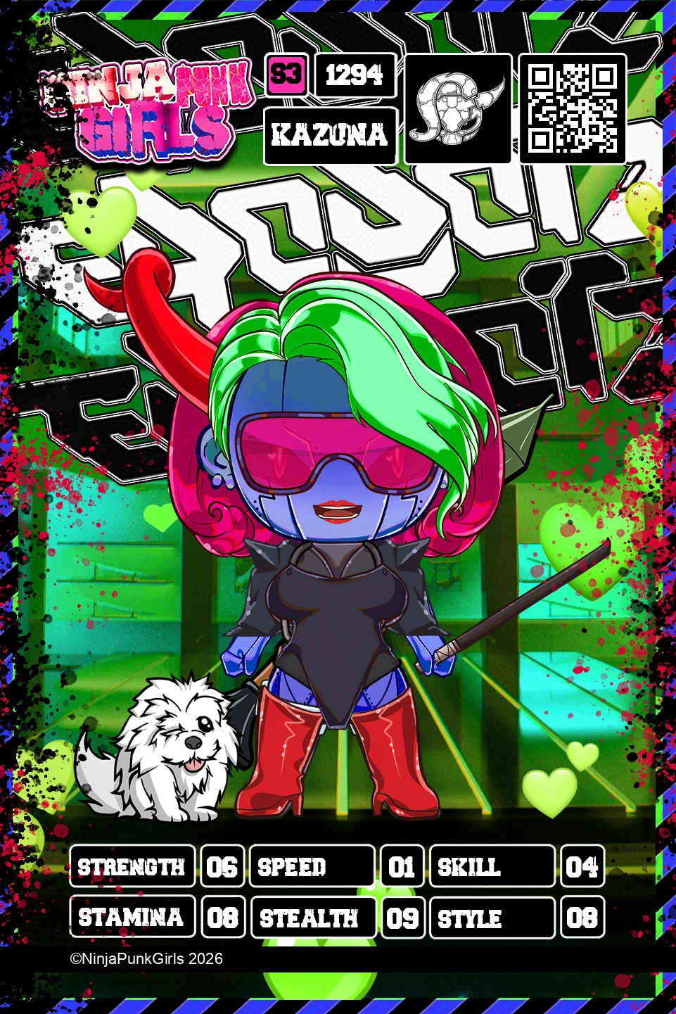 Rebuilt card #1294 Kazuna
