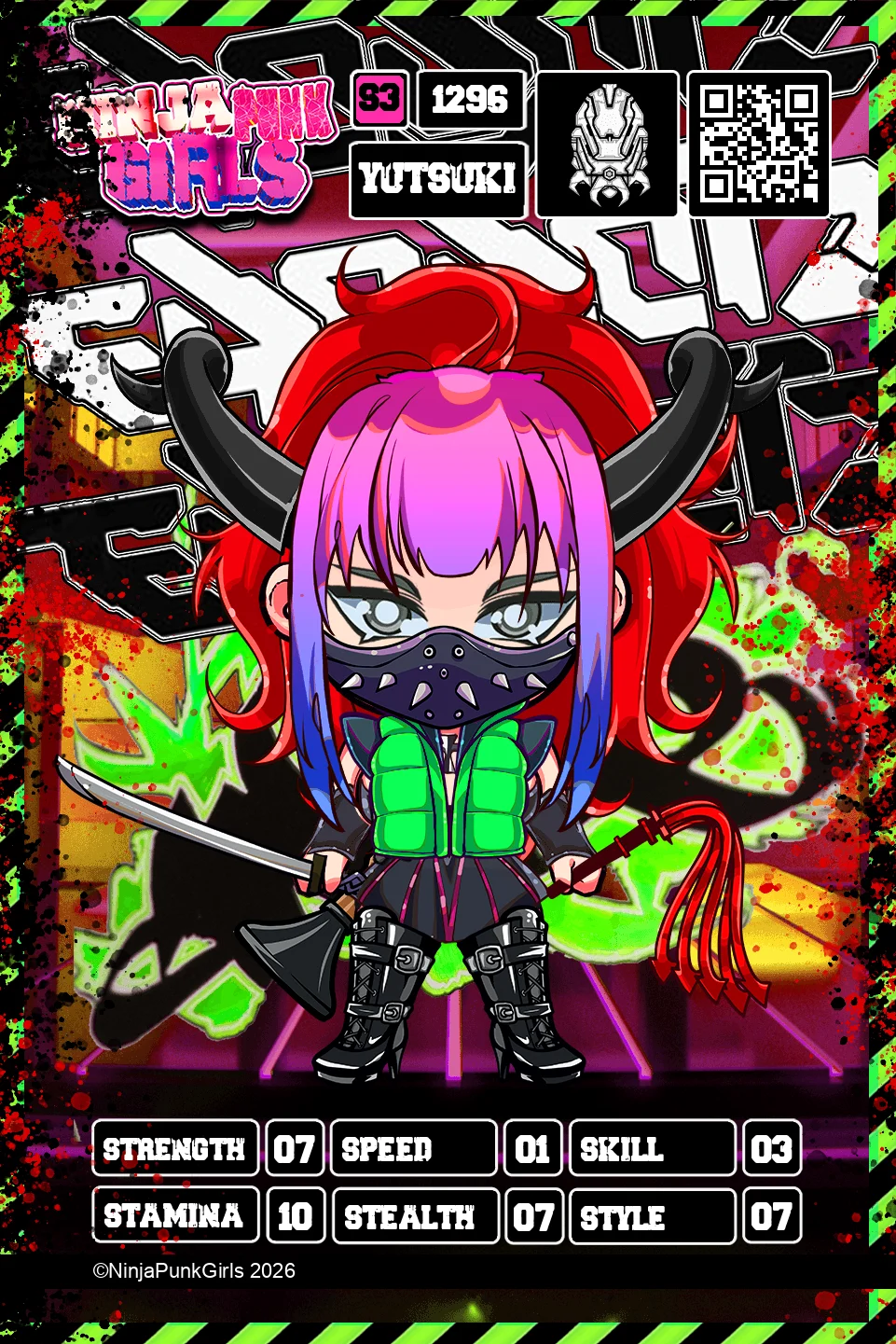 Rebuilt card #1296 Yutsuki
