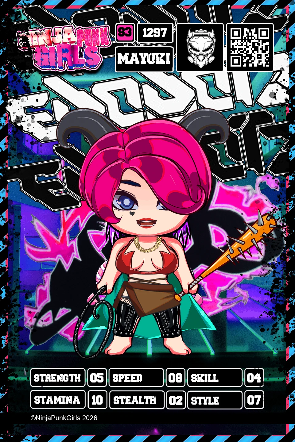 Rebuilt card #1297 Mayuki