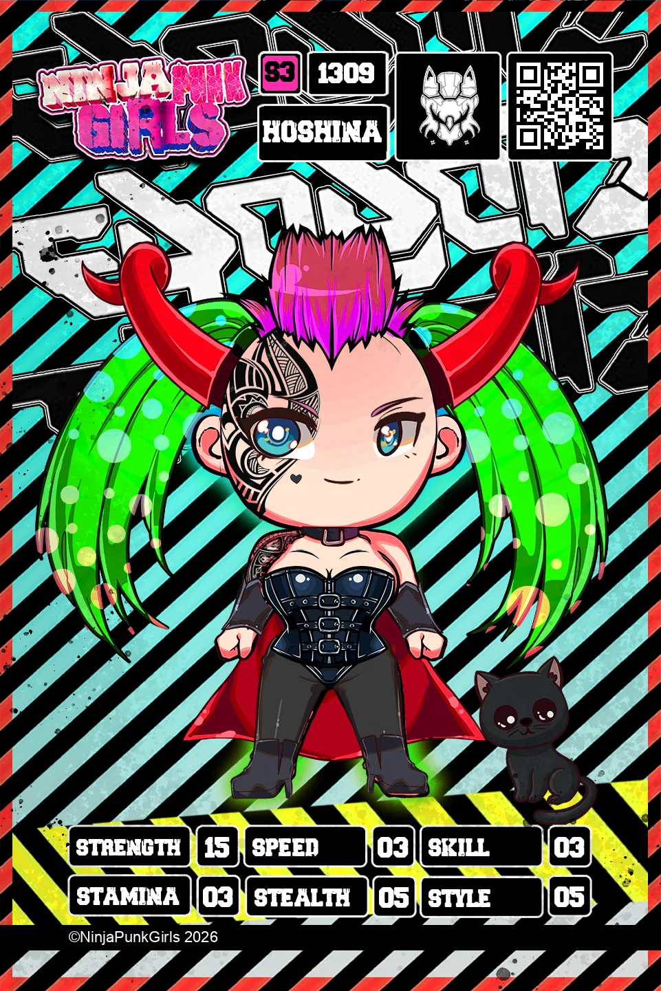 Rebuilt card #1309 Hoshina