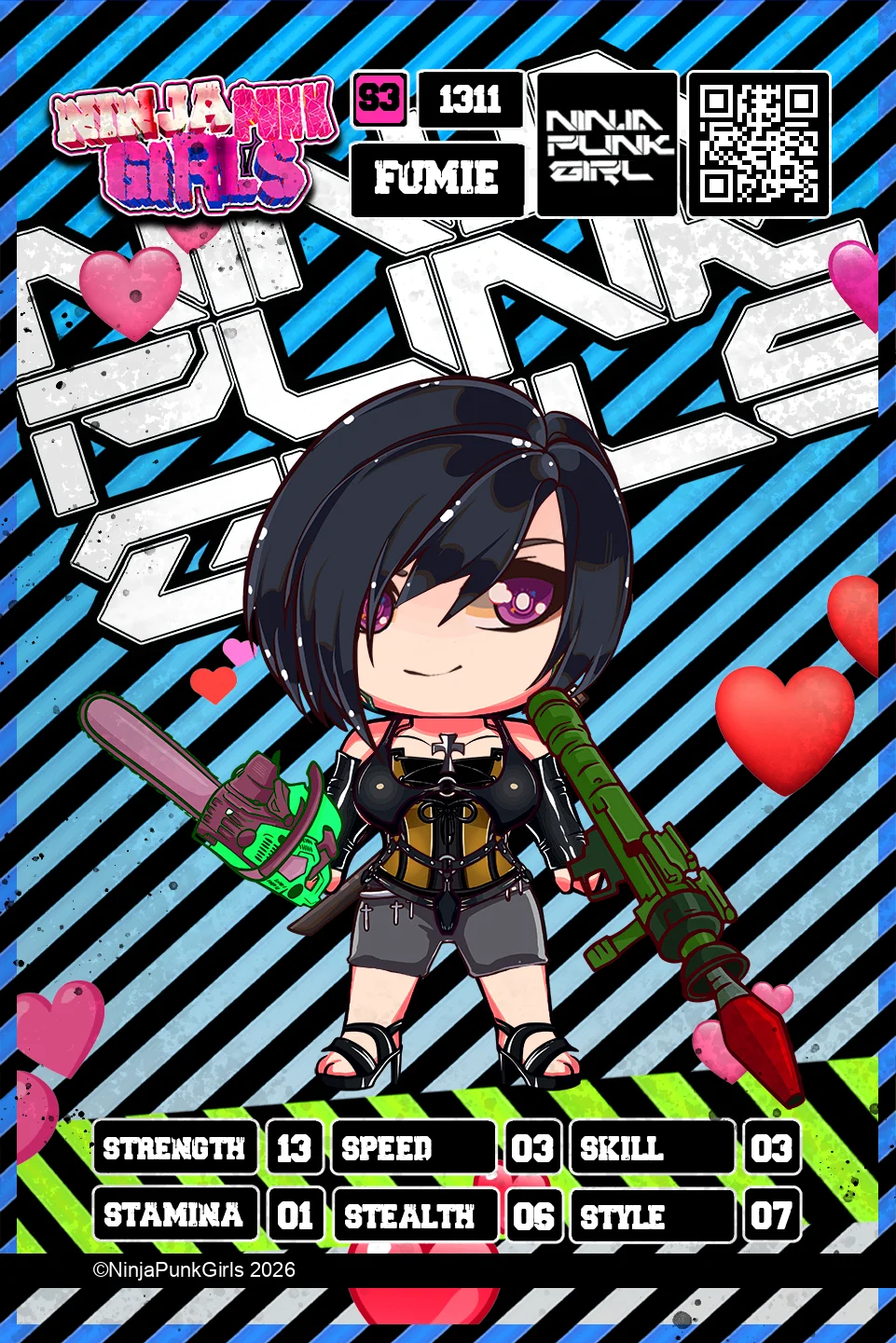 Rebuilt card #1311 Fumie