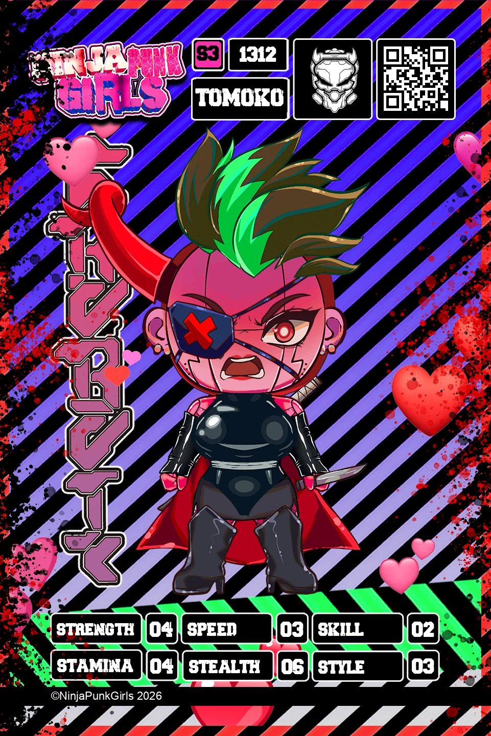 Rebuilt card #1312 Tomoko