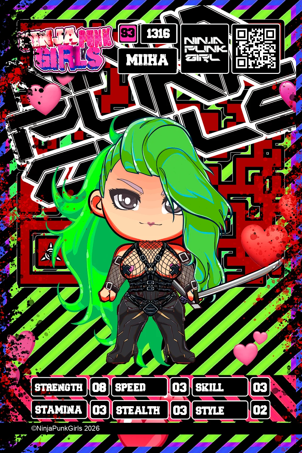 Rebuilt card #1316 Miiha