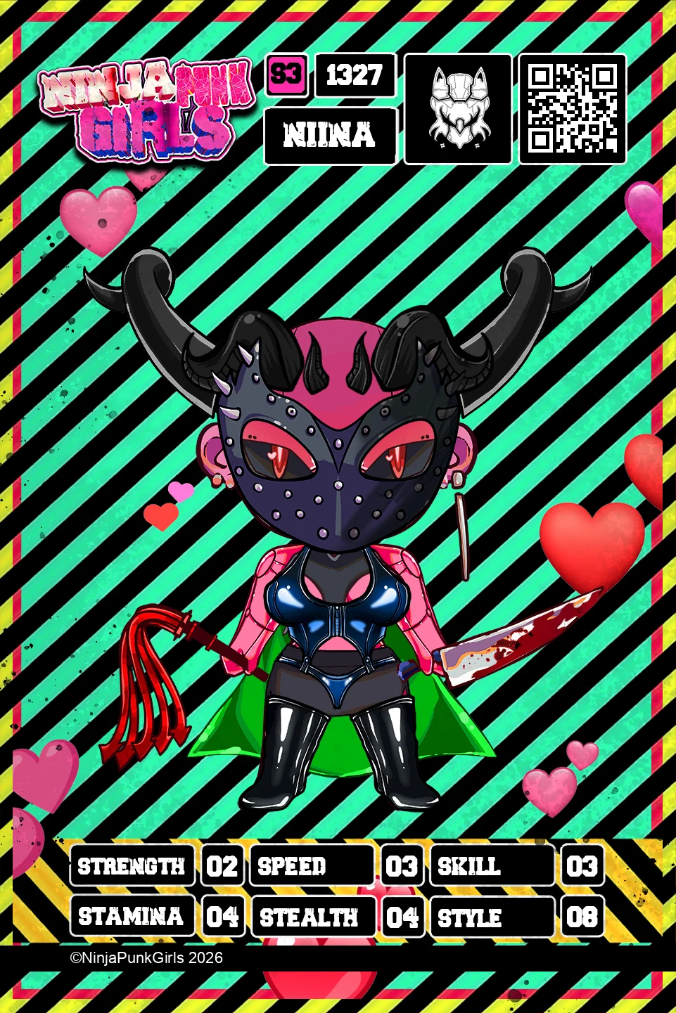 Rebuilt card #1327 Niina
