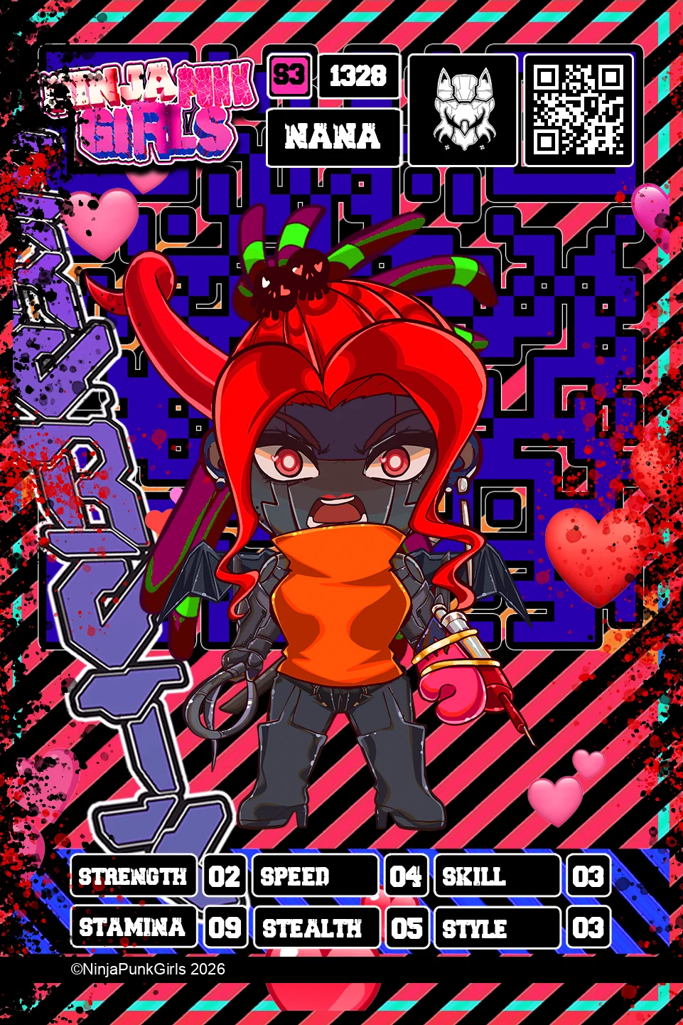 Rebuilt card #1328 Nana