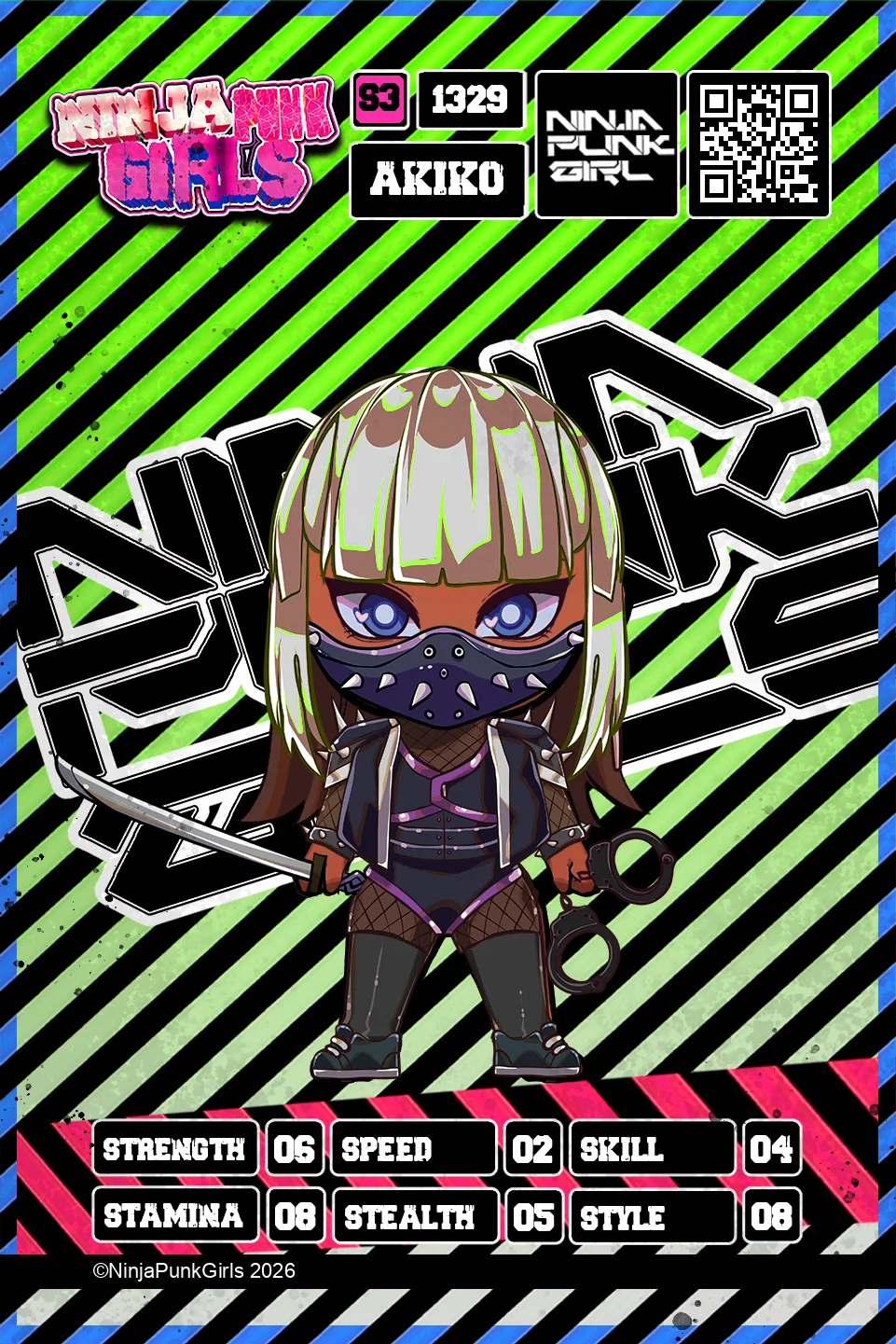 Rebuilt card #1329 Akiko