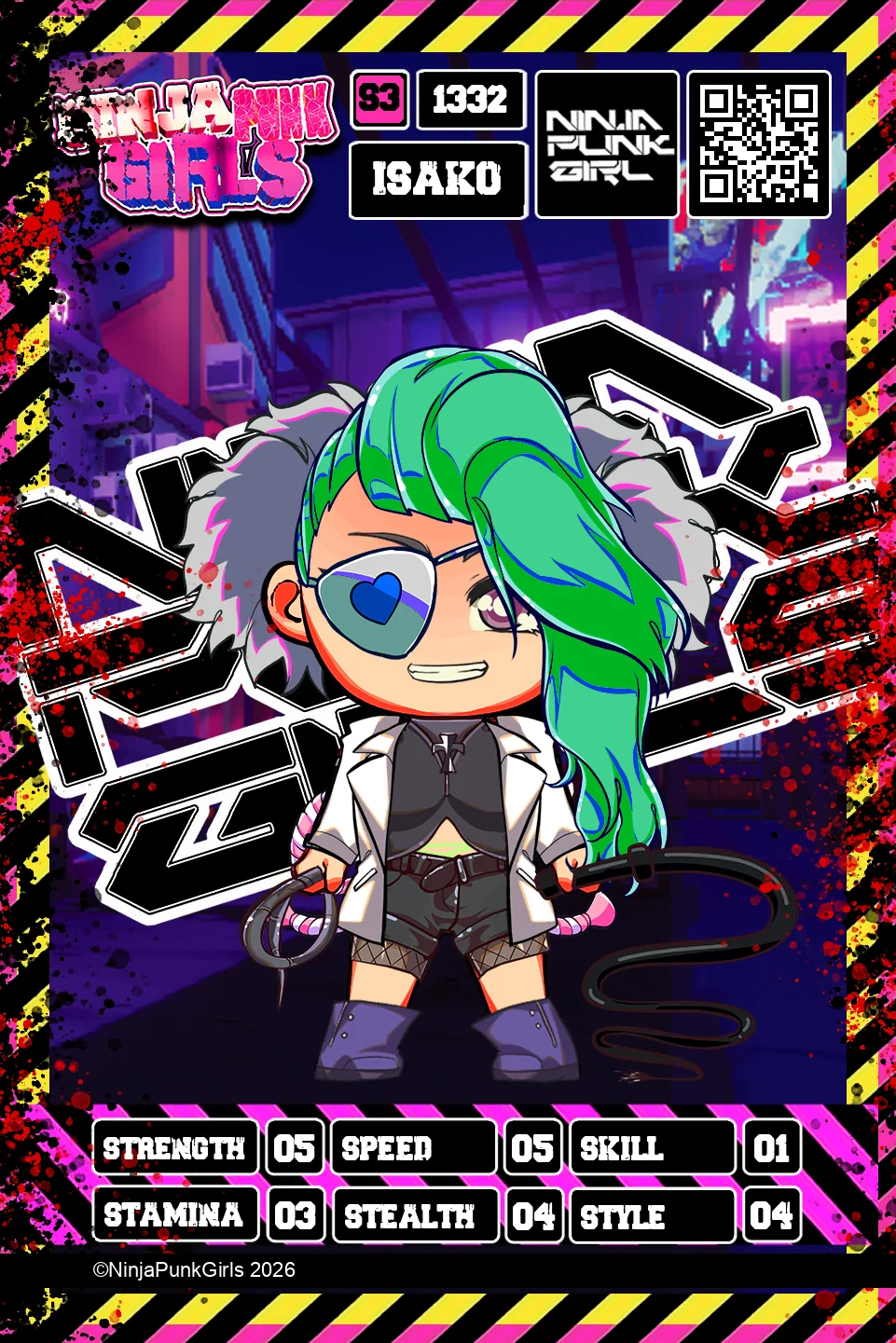 Rebuilt card #1332 Isako