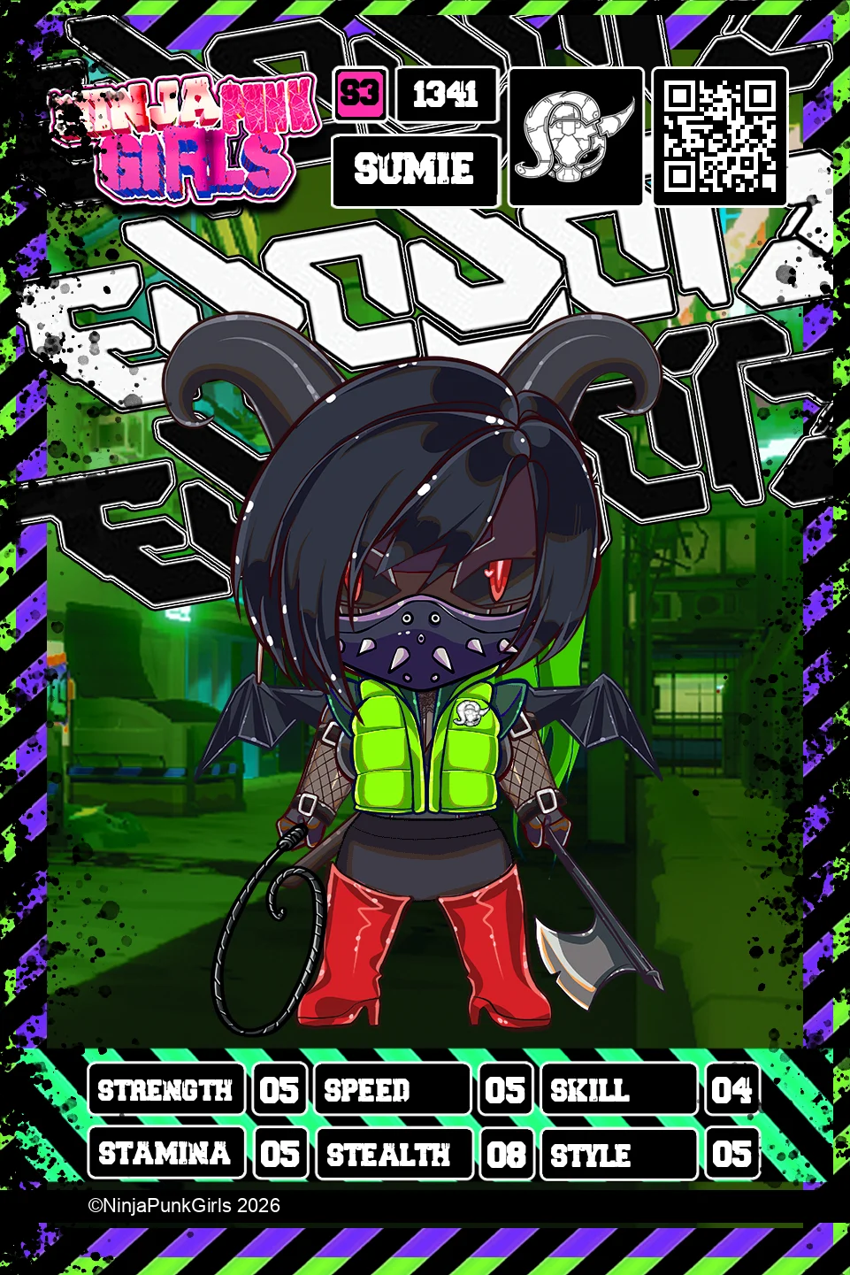 Rebuilt card #1341 Sumie