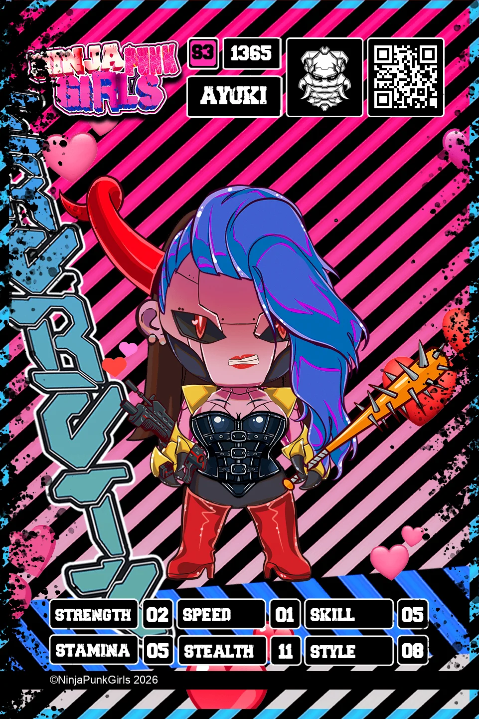 Rebuilt card #1365 Ayuki
