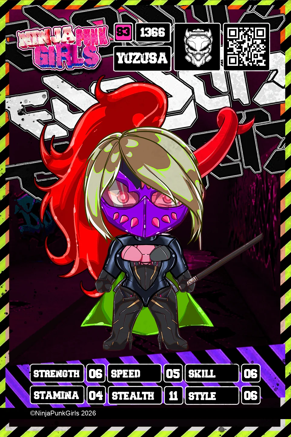 Rebuilt card #1366 Yuzusa