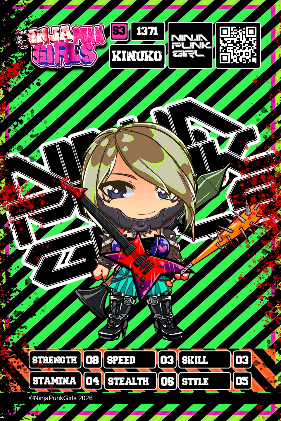 Rebuilt card #1371 Kinuko