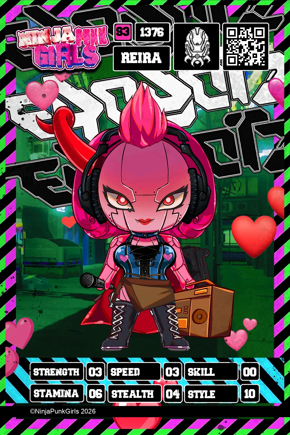 Rebuilt card #1376 Reira