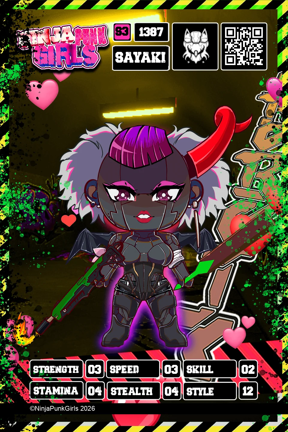 Rebuilt card #1387 Sayaki