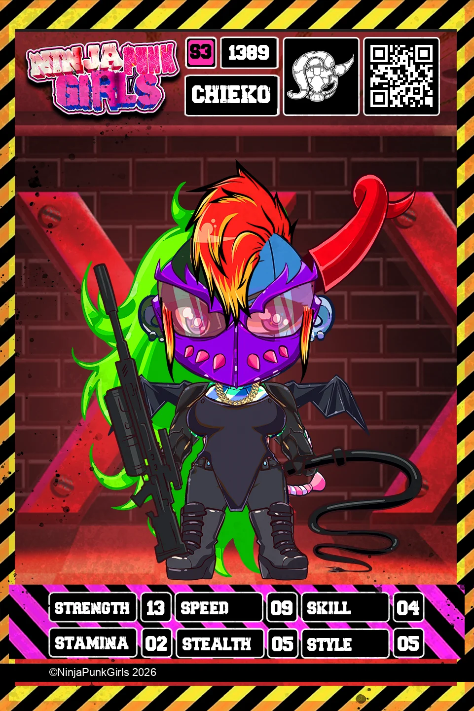 Rebuilt card #1389 Chieko