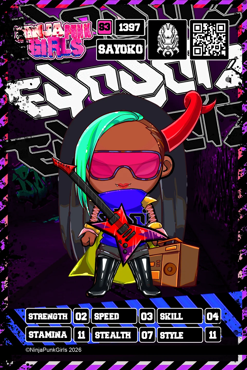 Rebuilt card #1397 Sayoko