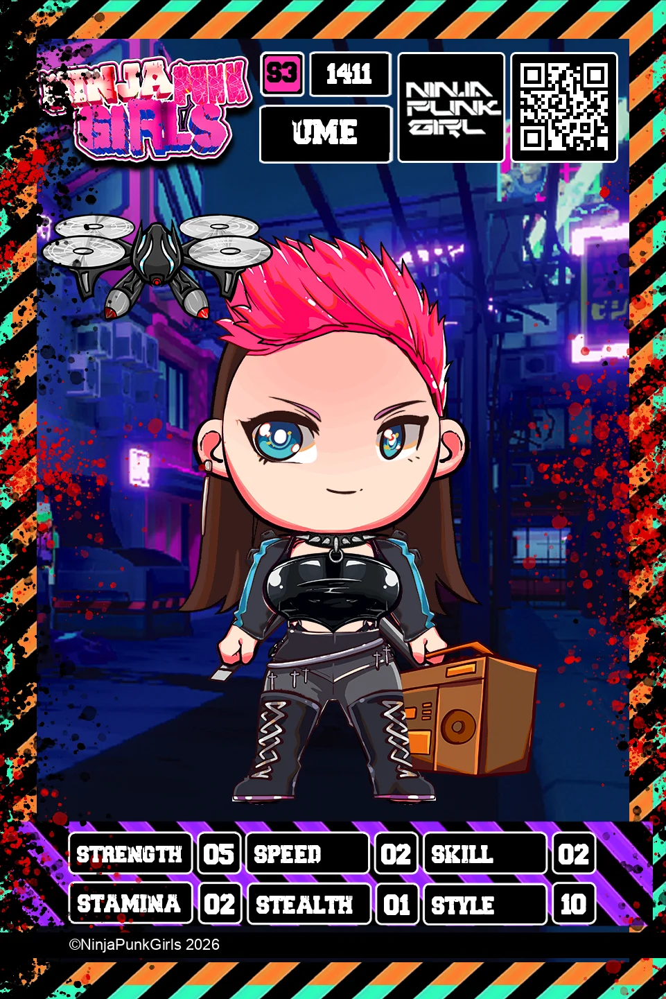 Rebuilt card #1411 Ume