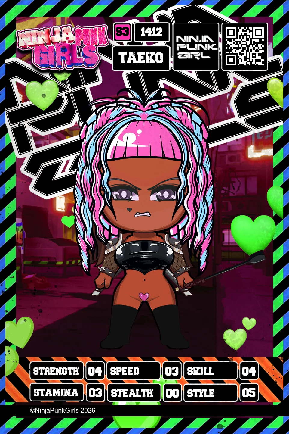 Rebuilt card #1412 Taeko