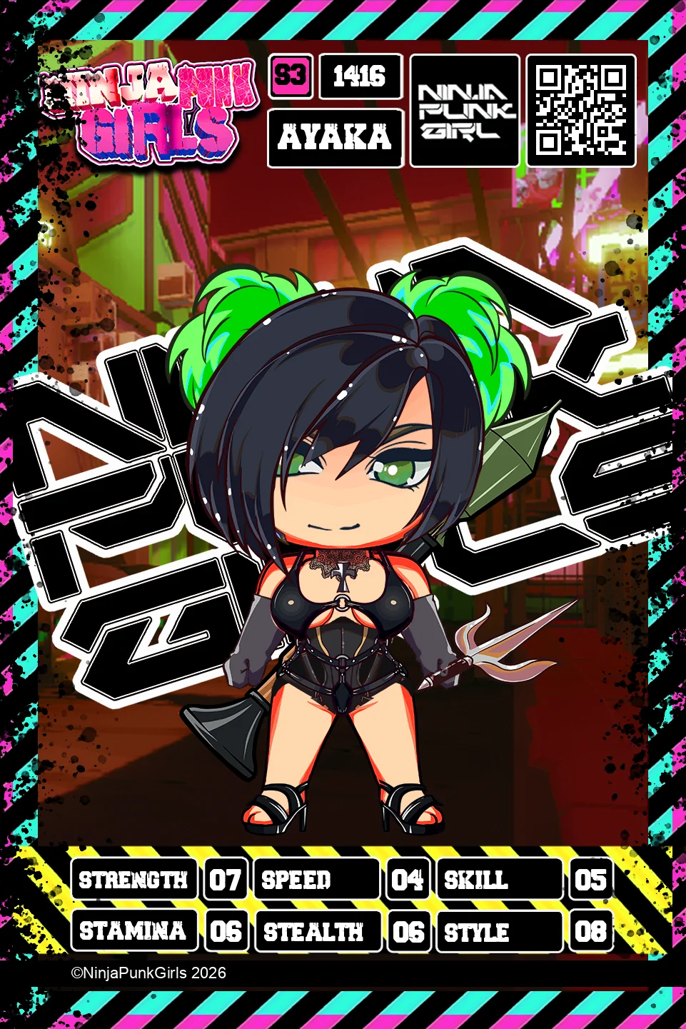 Rebuilt card #1416 Ayaka