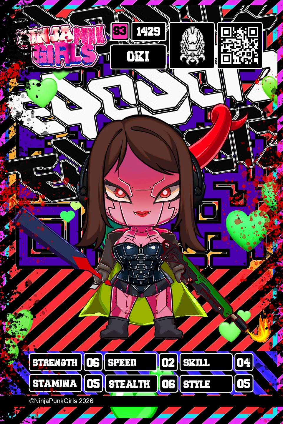 Rebuilt card #1429 Oki