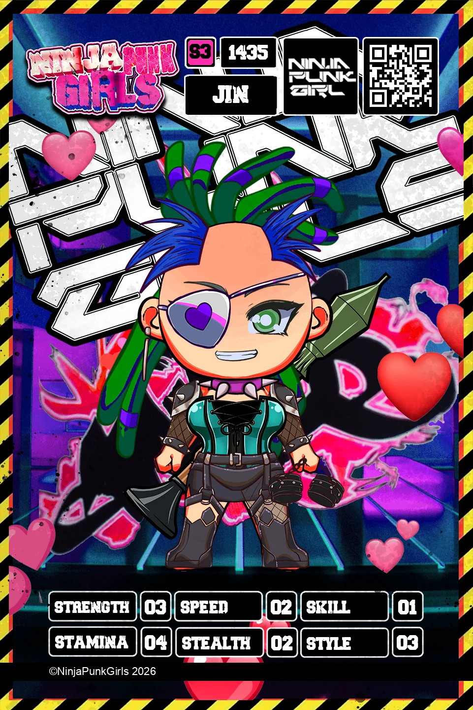 Rebuilt card #1435 Jin
