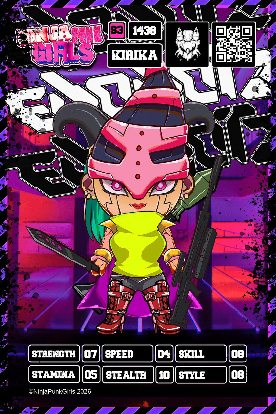 Rebuilt card #1438 Kirika
