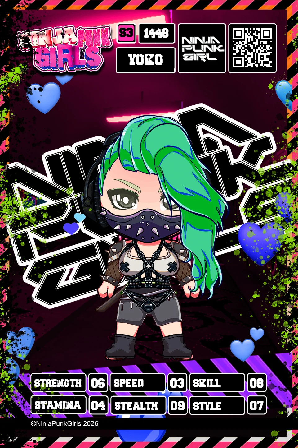 Rebuilt card #1448 Yoko