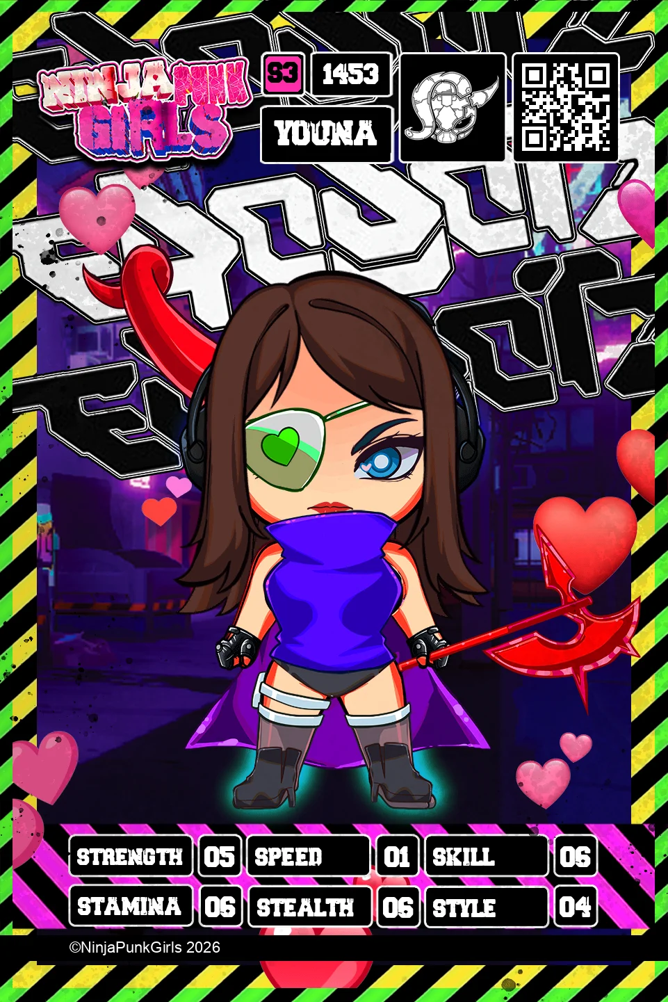 Rebuilt card #1453 Youna