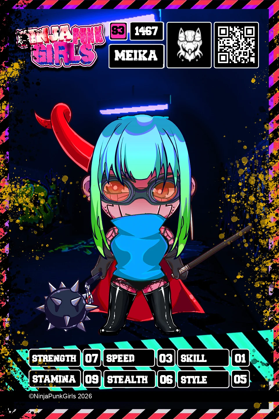 Rebuilt card #1467 Meika