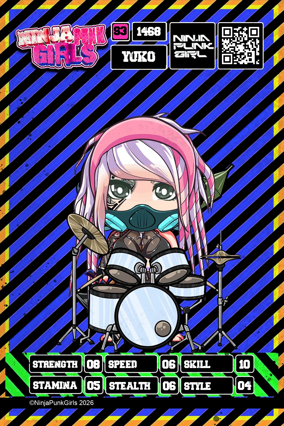 Rebuilt card #1468 Yuko