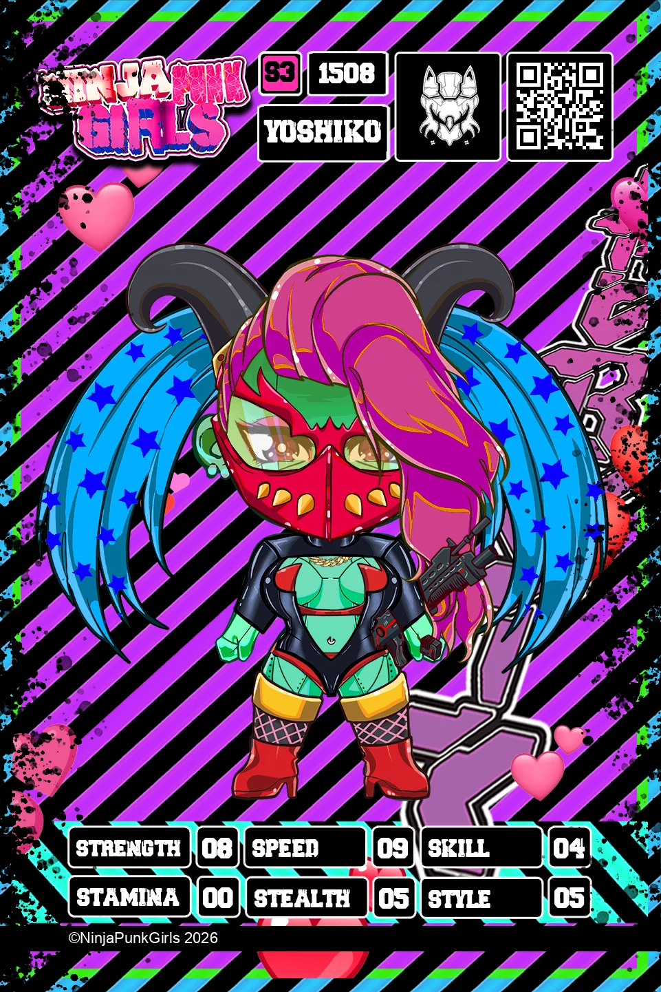 Rebuilt card #1508 Yoshiko