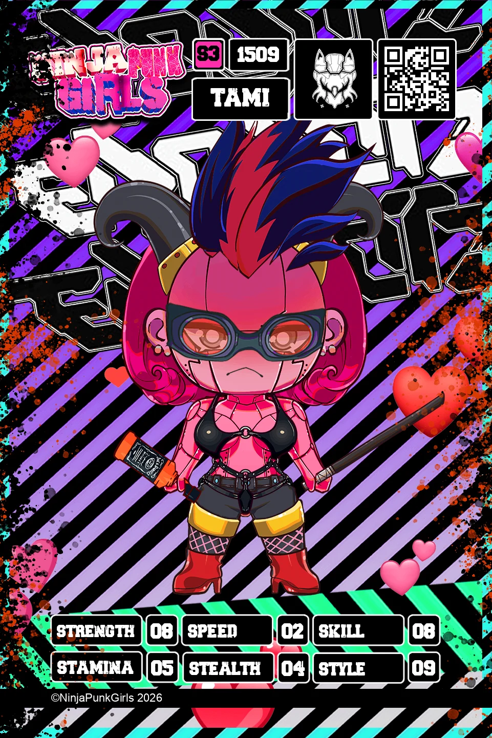 Rebuilt card #1509 Tami