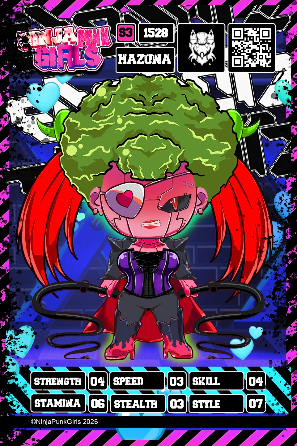 Rebuilt card #1528 Hazuna