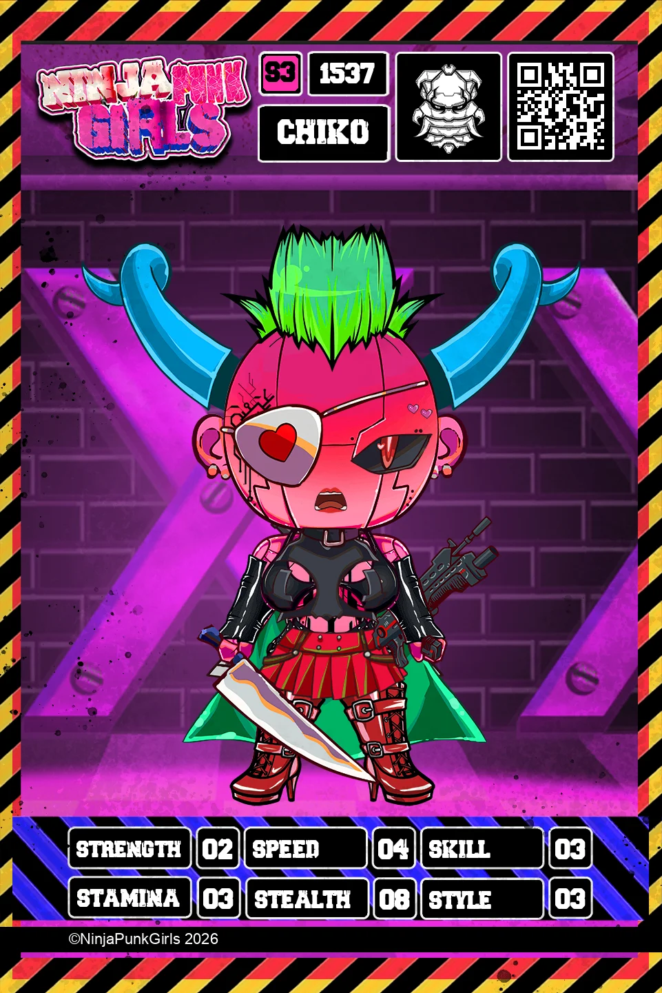 Rebuilt card #1537 Chiko