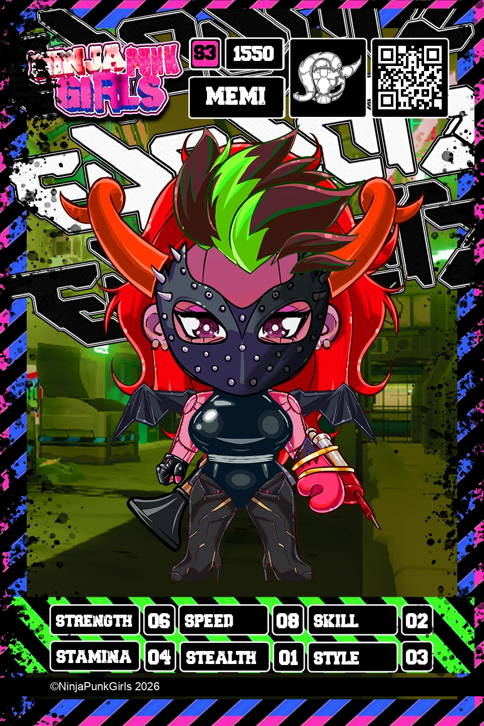 Rebuilt card #1550 Memi