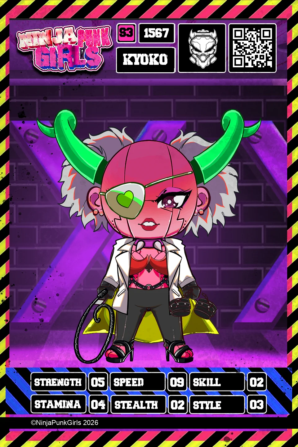 Rebuilt card #1567 Kyoko