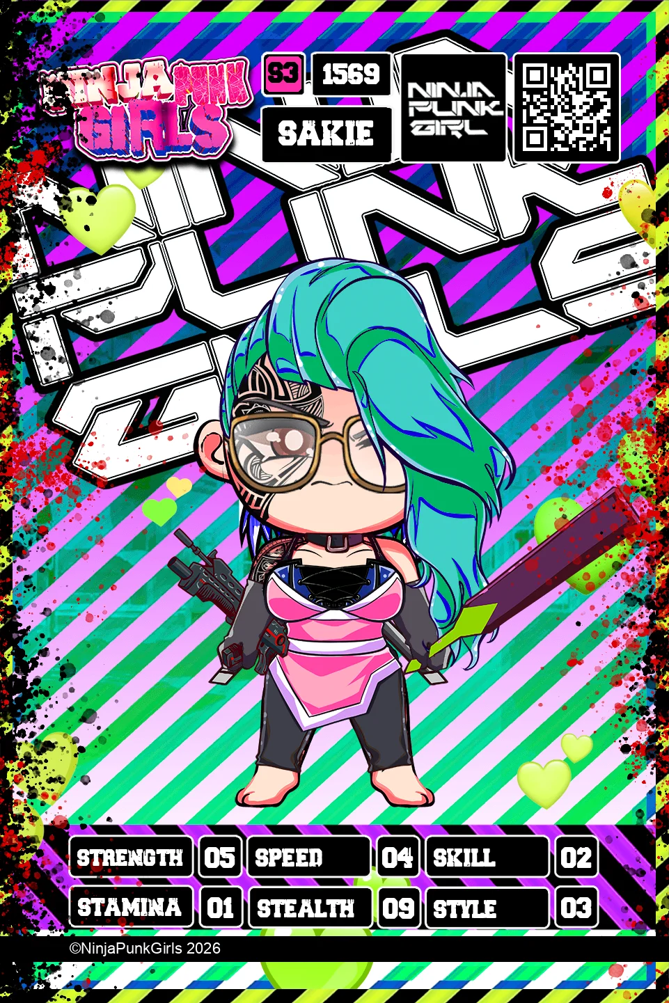 Rebuilt card #1569 Sakie