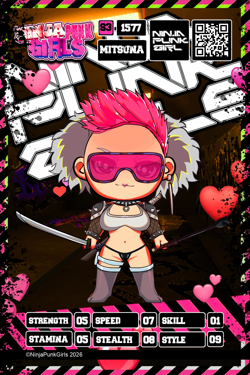 Rebuilt card #1577 Mitsuna