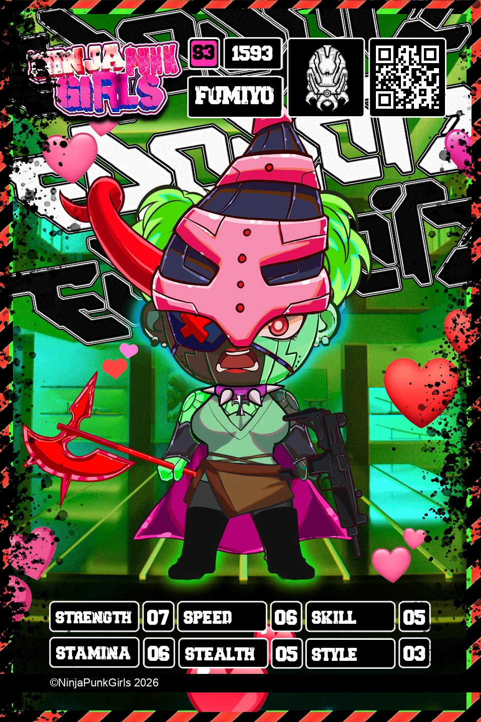 Rebuilt card #1593 Fumiyo