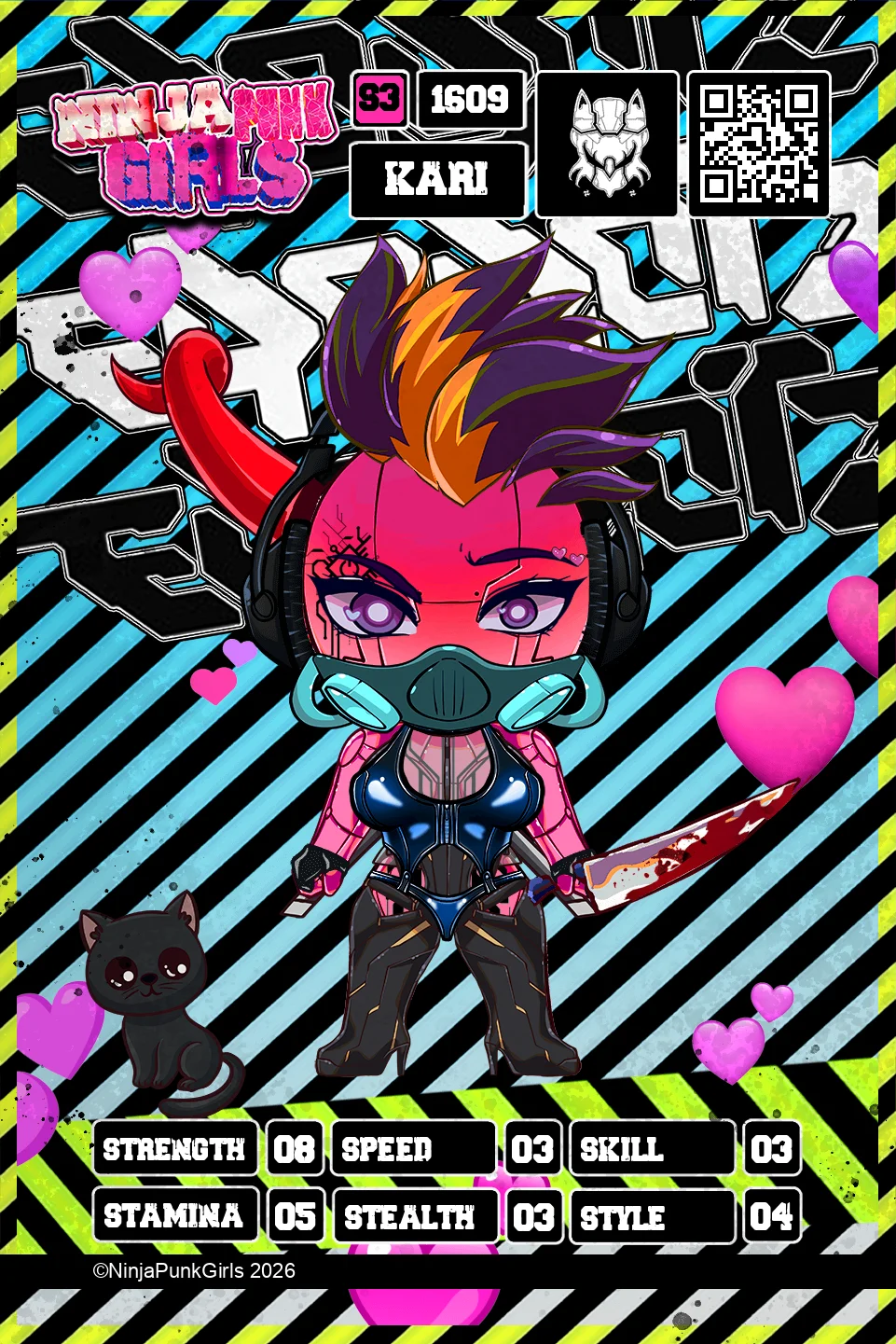 Rebuilt card #1609 Kari